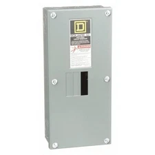 1Pc Circuit Breaker Enclosure, Qo, 2 Spaces, 100A, Main Lug, 1 Phase