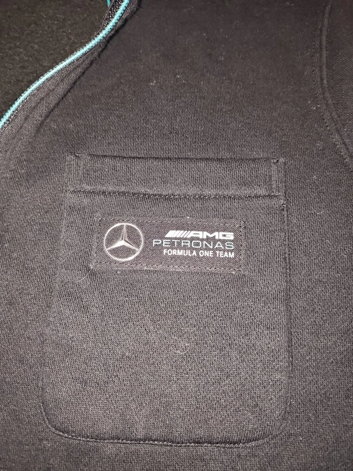 Suéter con cremallera 1/4 para hombre Mercedes AMG Petronas F1 Foto 3 de 4