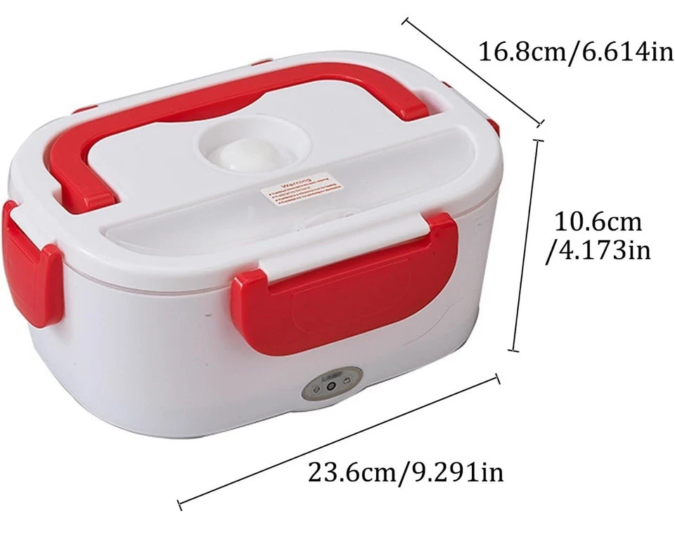 Fiambrera Eléctrica 1.05L Convenientes Contenedores Eléctricos para Niños y Adultos Foto 2 de 4