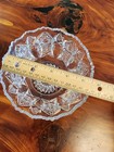 Vintage Clear Cut Pressed Glass Candy Dish Serving Bowl  5.75" Wide  3 5" Tall — photo 4