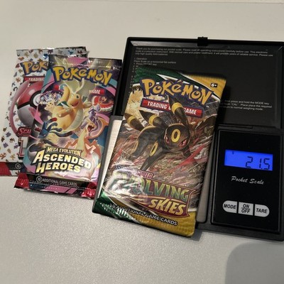Pokemon Heavy Evolving Skies Sealed Booster Pack + Ascended Heroes Heavy + 151 