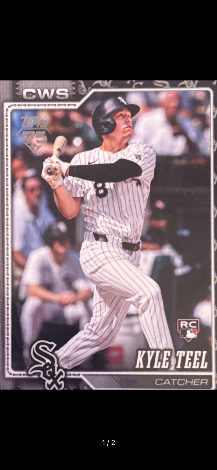 Kyle Teel RC 2026 Topps Series 1 #201 Team Color Logo Border Variation RC SSP