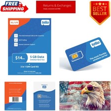 Nationwide 4G LTE/5G Mobile Plan: 5GB Data Plus Hotspot & International Calls