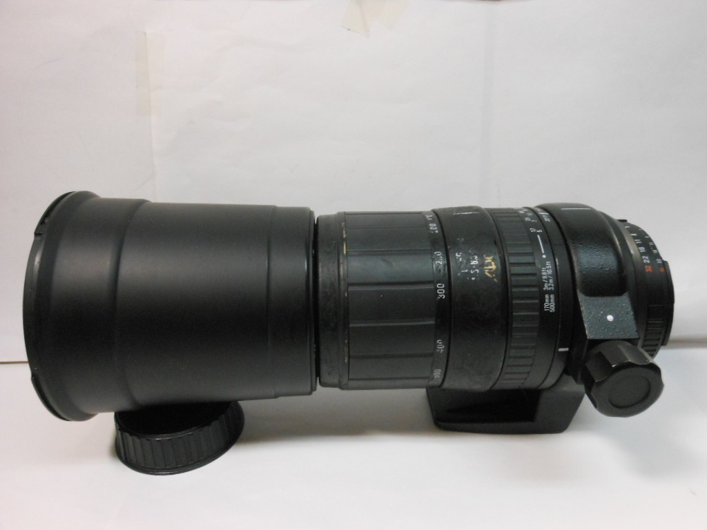 SIGMA シグマ APO 170-500mm F5-6.3 NIKON SIGMA APO 170-500mm F/5-6.3 D AF Zoom Lens for Nikon w/hood [Exc