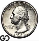 1932-D Washington Quarter *Major Key Date* Denver Issue, Near Gem BU++