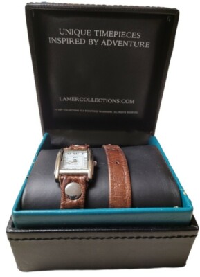 Wanderlust by La Mer Collections Women's Wrist Watch Triple Wrap Brown 