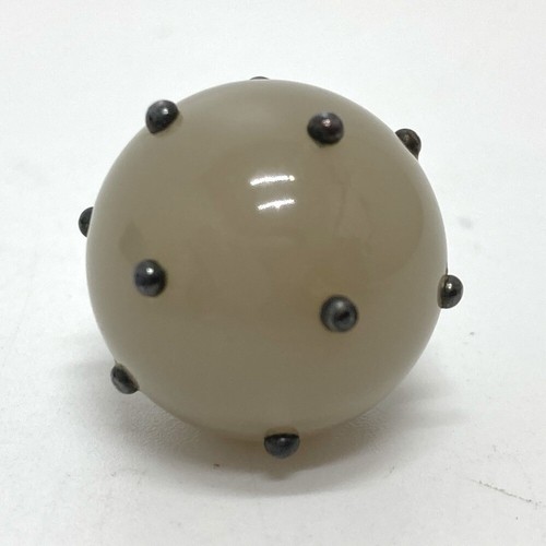 BOTTEGA VENETA Intrecciato ball Accessories Pierce Plastic gray/Silver - Bild 6 von 6