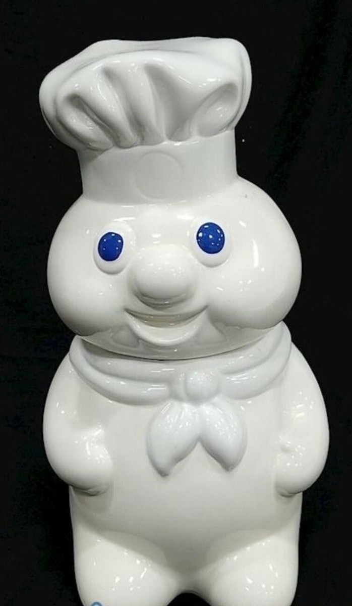 置物 Doughboy pillsbury cookie jar Adorable Super Classic Pillsbury Doughboy '88 Ceramic Cookie