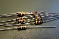 10 Ea IRC USA Made 470K 1/2W 5% Carbon Comp Resistors  NOS