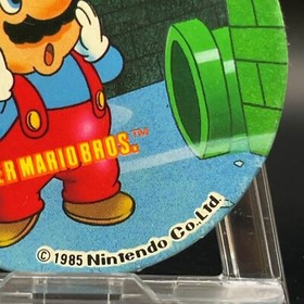 Mario Clay pipe Menko Super Mario Bros Famicom Card Nintendo 1985 NES Japanese