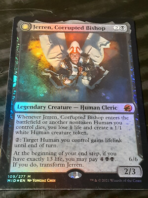 Jerren Corrupted Bishop FOIL , Innistrad Midnight Hunt , NM, MTG