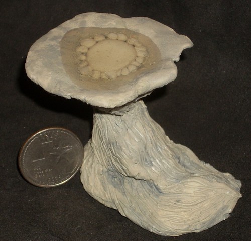 Garden Tree Style Bird Bath Trabajo Rustico 1:12 Miniature Texas Patio OOAK 2390 - Picture 2 of 6
