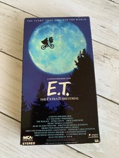 E.T. ET The Extra Terrestrial VHS-1982-Rare Green and Black Tape Spielberg MCA