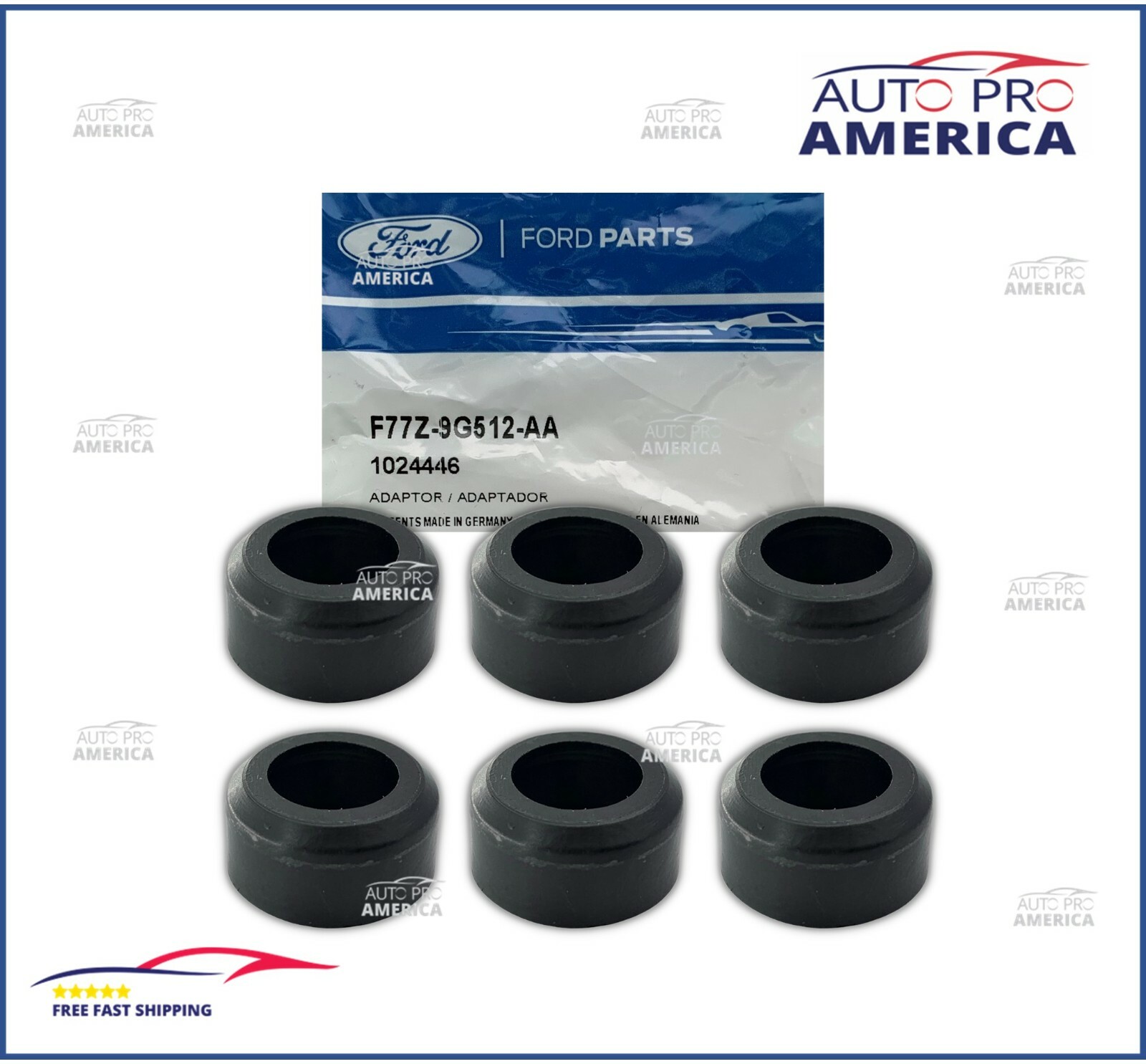 (6) NEW OEM FORD Ranger Explorer Mustang Fuel Injector Seal Adaptor F77Z9G512AA eBay