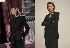 NEW AUTH Favorite Daughter THE VARSITY BLAZER BLACK S/M