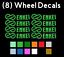 thumbnail 17 - 8 Enkei Logo Vinyl Decals Stickers for GTC01 PF01 RPF1 Wheels Rims