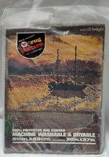 Vintage Red Heart Latch Hook Canvas Pattern Boat Twilight 662031  20  X 27  NEW