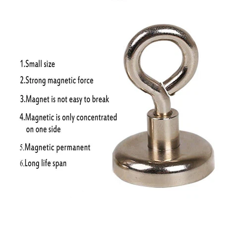 12 Pack Powerful Heavy Duty Neodymium Magnetic Hooks Eyebolt Strong Magnets - Picture 3 of 6