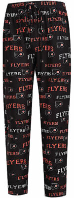 Philadelphia Flyers Mens NHL Black Fairway Pajama Lounge Pants