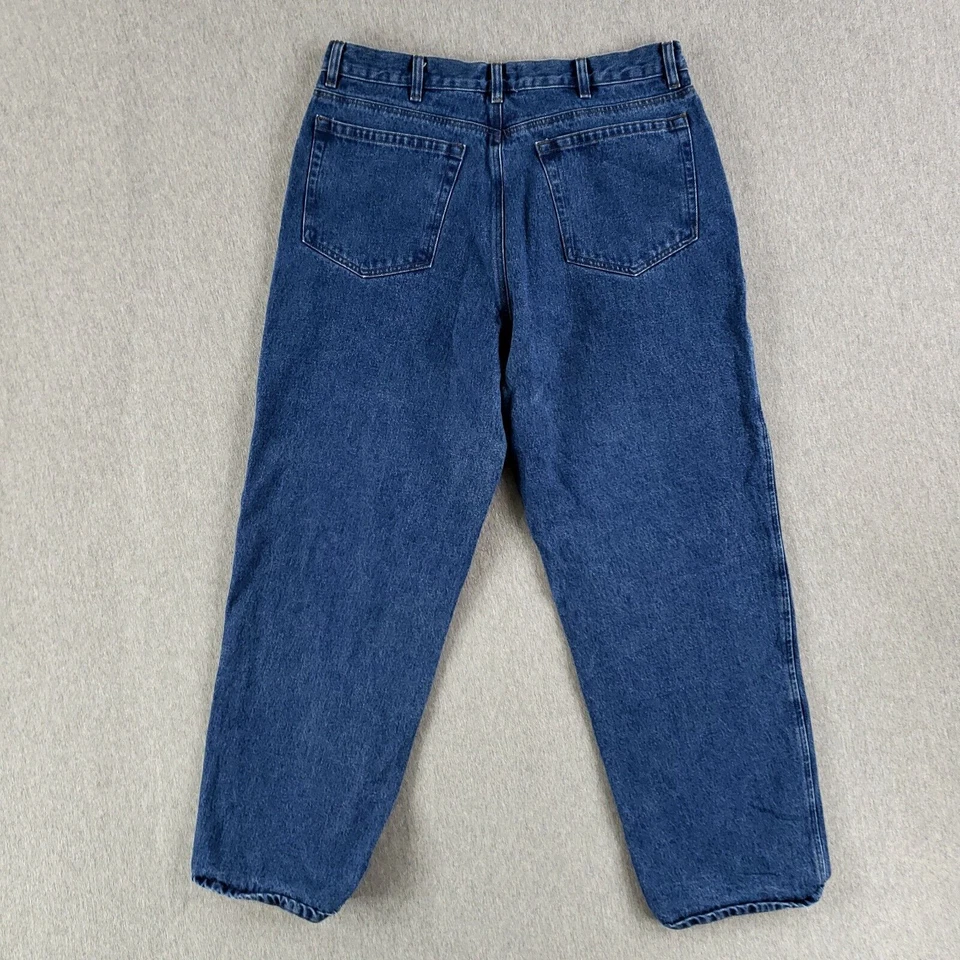 Синие джинсы St. John's Bay 36x32 с фланелевой подкладкой сверхпрочные джинсовые рабочие брюки - Изображение 2 из 4