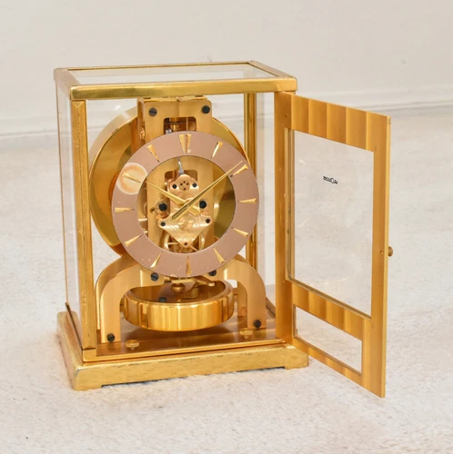 Jaeger LeCoultre Atmos Clock, Model 522, Tuxedo Model, Serviced, Runs Well - Picture 2 of 9