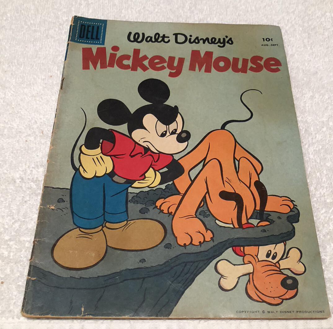 Walt Disney's Mickey Mouse Comic - DELL #61 Aug/Sept 1958 Preowned Silver Age