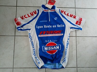 FAHRRADTRIKOT FAHRRAD CODI SPORTS LYON VAULX VELIN NISSAN GRÖSSE XS / 1 SEHR GUTER ZUSTAND