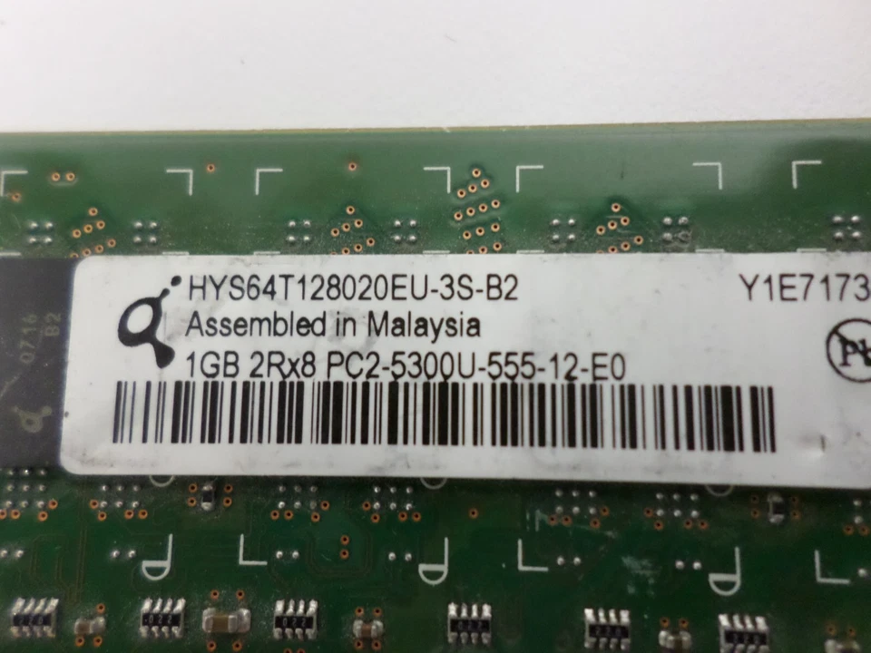 HYS64T128020EU-3S-B2 1GB DDR2 240PIN RAM MEMORY - Image 4 of 4
