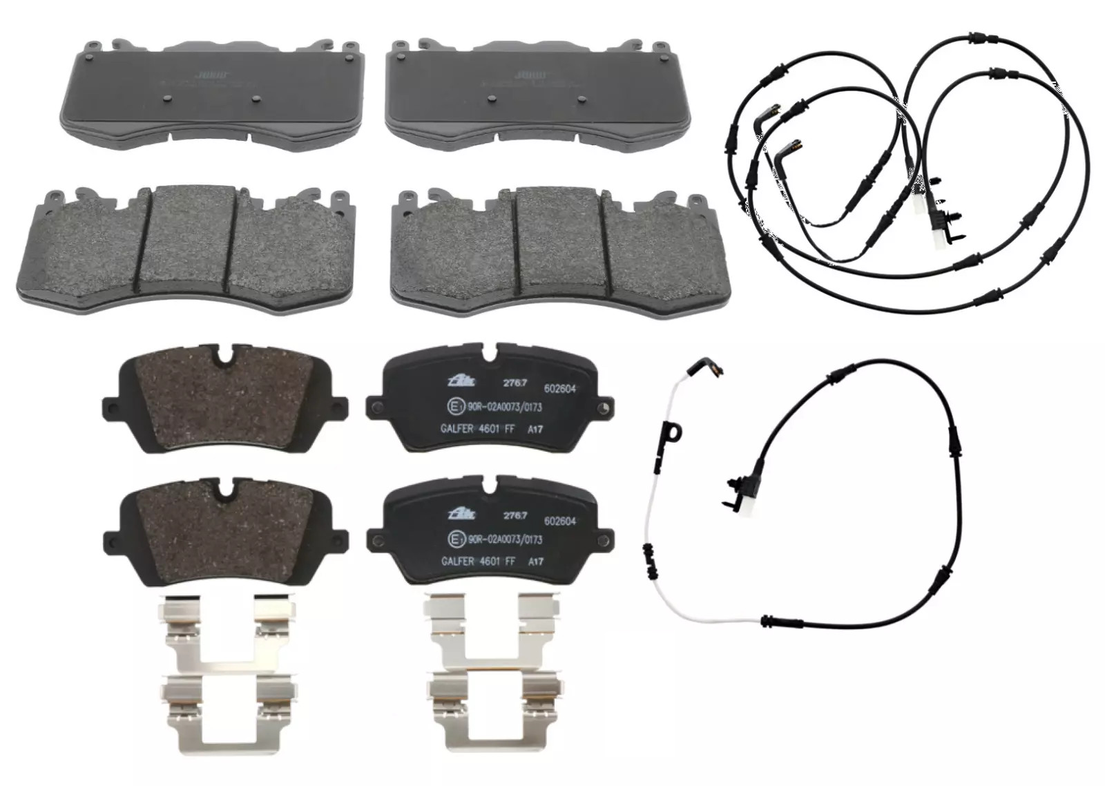 For Range Rover Sport HSE Dyn V8 OEM Front & Rear Brake Pad + Sensor