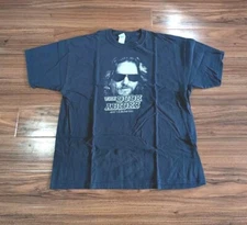 Vintage The Big Lebowsk Official Movie Merchandise Graphic Shirt The Dude Abides