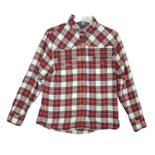 JACHS GIRLFRIEND Bea Women's S Pearl Snap Plaid Flannel Shirt, Western Cowgirl