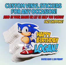 Custom Waterproof and Permanent Die-Cut Stickers  Matte or Gloss  FAST SHIPPIN