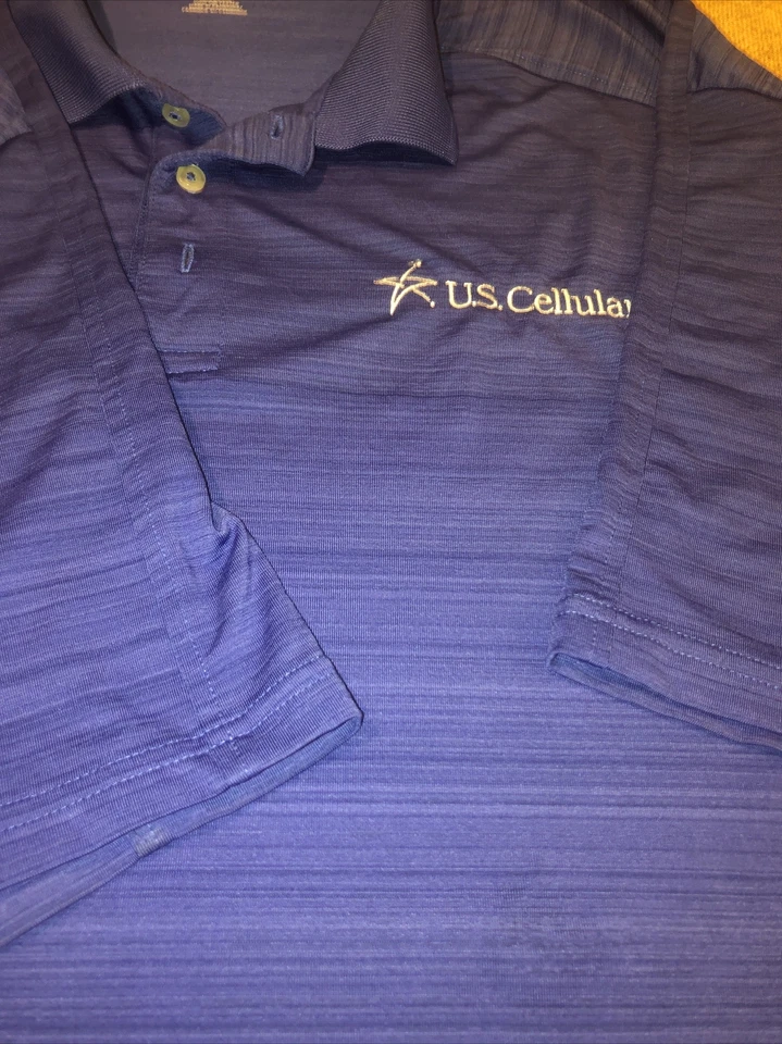 Lote de 2 conjuntos de camisas polo U.S Cellular 3X Lands End Work Logo azul bonito regalo gratis 🎁 Foto 4 de 4