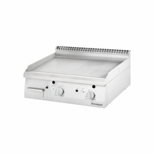 Gas-Griddleplatte Tischger&auml;t &frac12; glatt / &frac12; gerillt 800x700x250mm Edelstahl 13kw