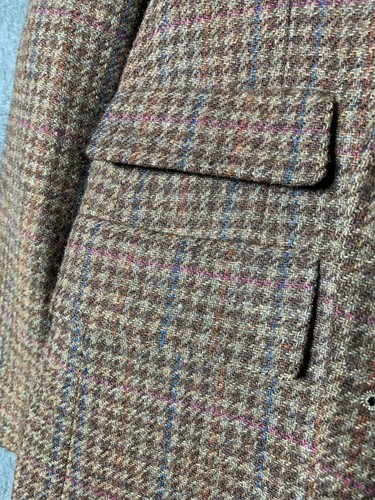 Traje Blazer Austin Reed Marrón Para Hombre Lana Cuadros Muesca Solapa Sencillo Pecho 42 - Imagen 15 de 22