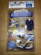 "Air Force" 3-D Stickers - Paper House Productions