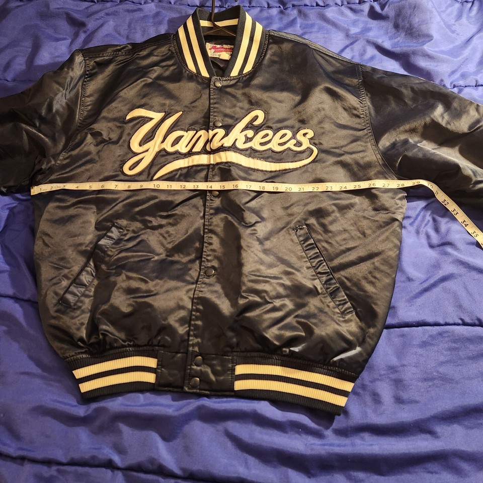 Vintage Starter Diamond Collection New York Yankees Satin Bomber Jacket