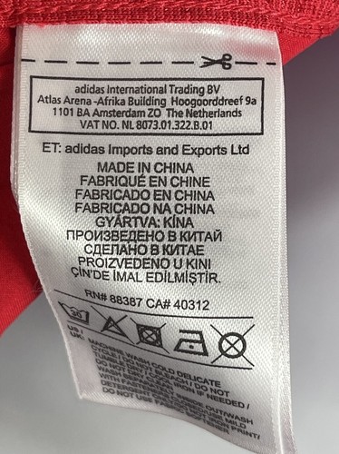Giacca da corsa rossa Adidas supernova da donna con cerniera taglia XS nuova con etichette - Foto 8 di 10