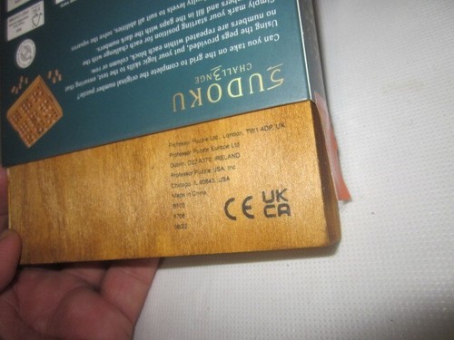 sudoku game in wooden piece and ad cover top see photos - Picture 5 of 14