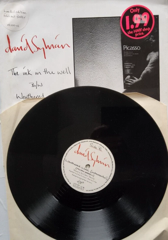 DAVID SYLVIAN the ink in the well limited edition 12" vinyl record poster sleeve - Image 3 of 4