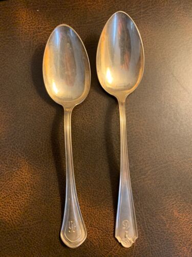 2 Sterling Silver Serving Spoons - Watson & Frank Smith Patterns - Approx. 106g