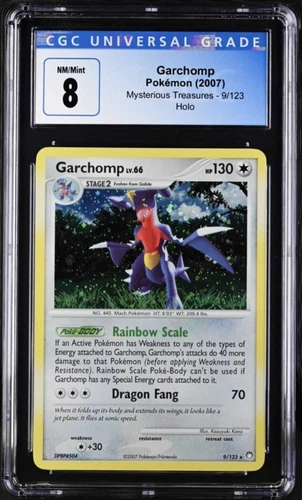 Garchomp Holo CGC 8 NM/Mint 9/123 Mysterious Treasures Rare Pokemon TCG