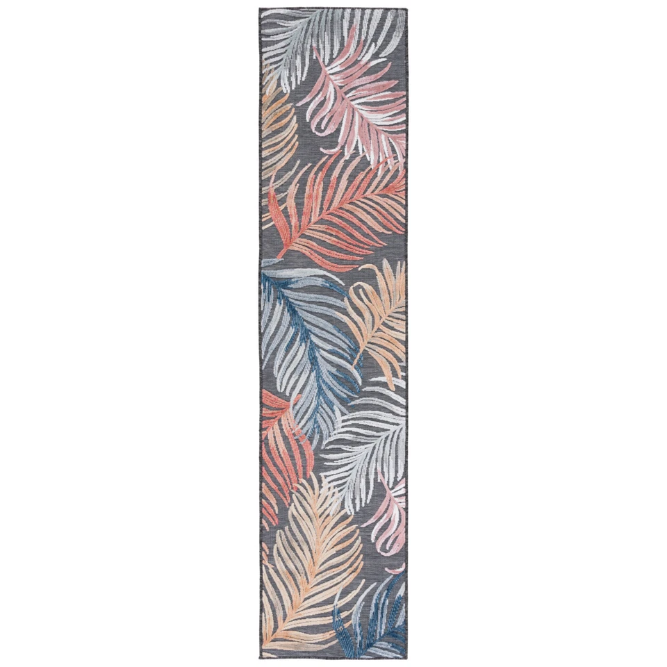 SAFAVIEH Outdoor CBN445H Cabana Collection Black / Rust Rug - Image 4 of 4