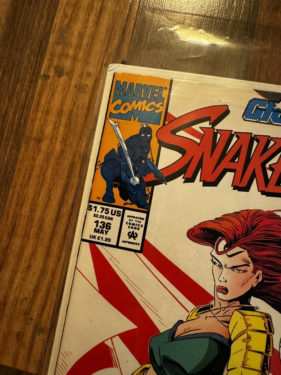 G I Joe # 136 Snake Eyes ,Ninja Force Scarlett Marvel HI