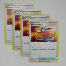 Damage Pump 156/196 x4 - 4x Trainer Playset Pokemon SWSH Lost Origin - 4 Cards