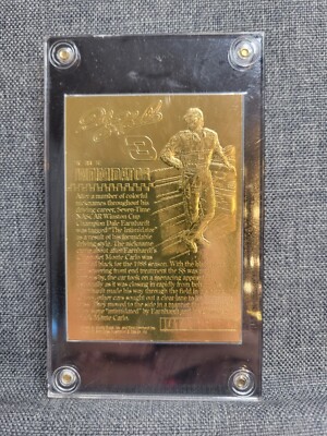 Dale Earnhardt Sr “The Intimidator” 22 Karat Gold Trading Card