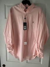 Polo Ralph Lauren Men Classic Fit Shirt Orange 17-32/33 MSRP 145 NEW w TAGS