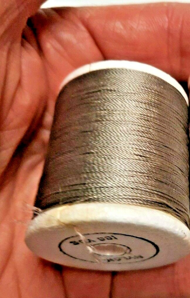 Gudebrod Nylon Rod Winding Thread Size E Gray 100 Yard Spool Fly