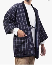 WATANOSATO HANTEN Warm Haori Kimono Jacket Japanese traditional Kurume Japan#187
