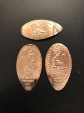 Disney World 50th anniversary pressed coin set AK Simba Randall John Smith !